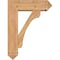 Ekena Millwork Legacy Arts and Crafts Smooth Bracket w/ Offset Brace, Western Red Cedar, 7 1/2"W x 24"D x 32"H BKT0806X24X32LEC03SWR - alternate 3